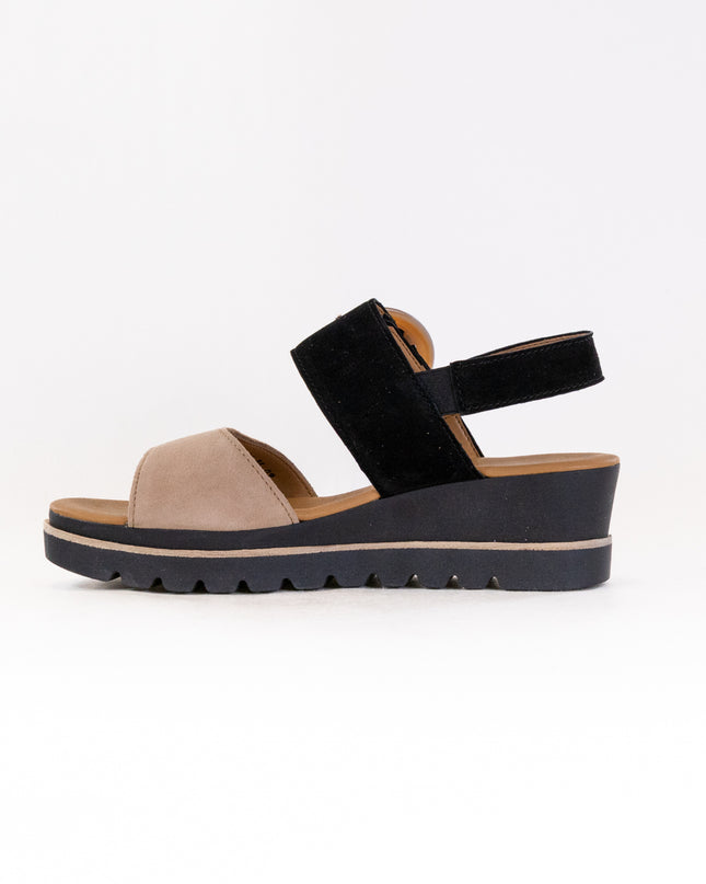 Gabor 64.645 Sandal (Women's) - Caramel/Black