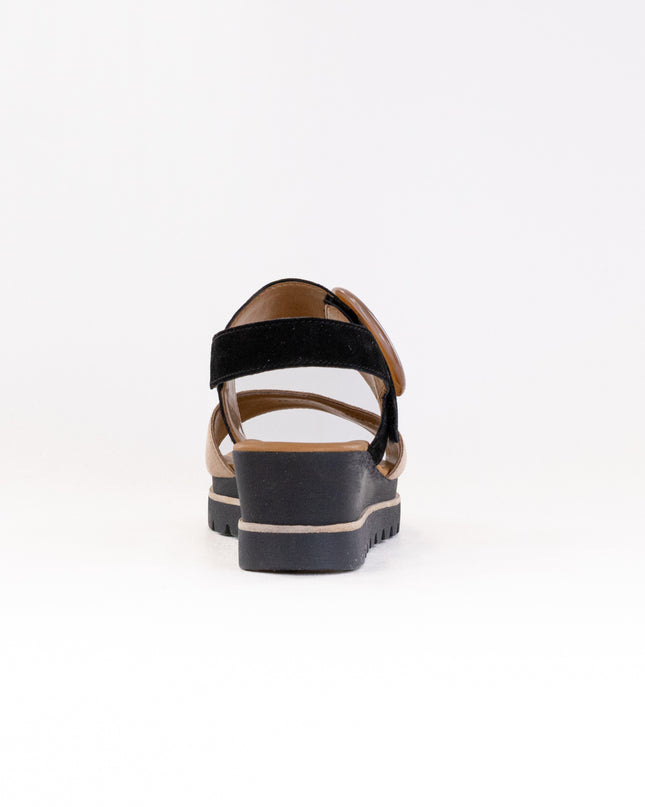 Gabor 64.645 Sandal (Women's) - Caramel/Black
