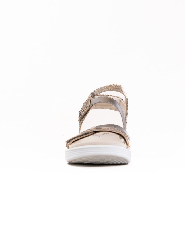 ECCO Soft Sandal (Women's) - Python/Pure Cashmere Metallic