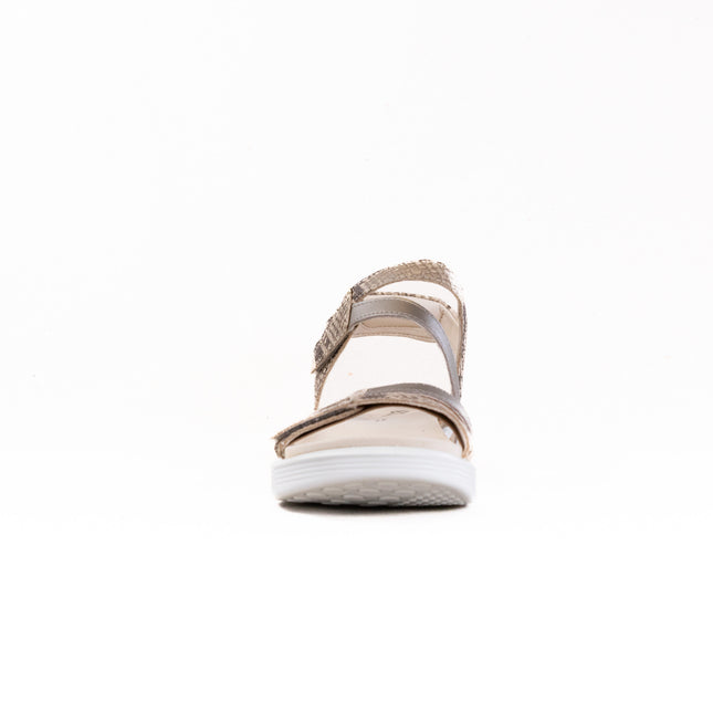 ECCO Soft Sandal (Women's) - Python/Pure Cashmere Metallic