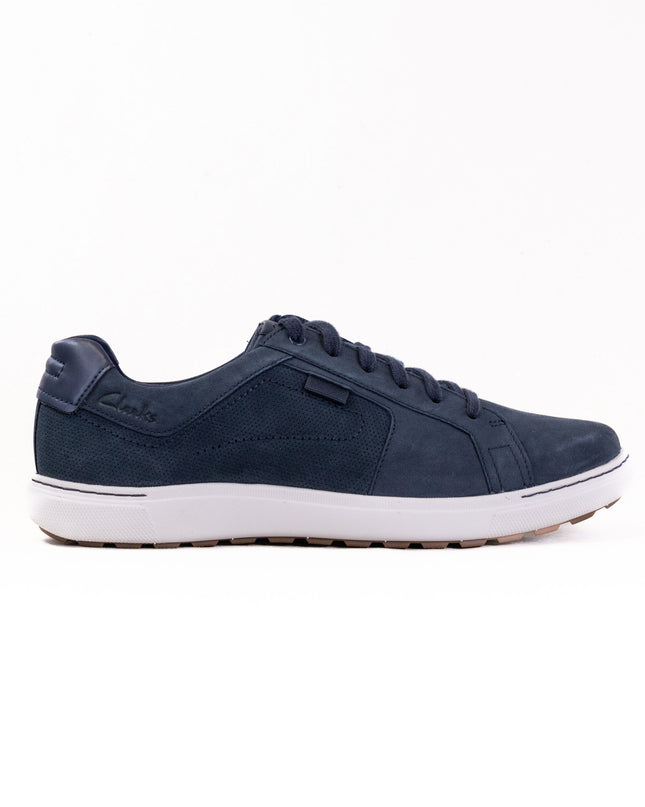 Clarks Mapstone Lace (Men's) - Navy Nubuck