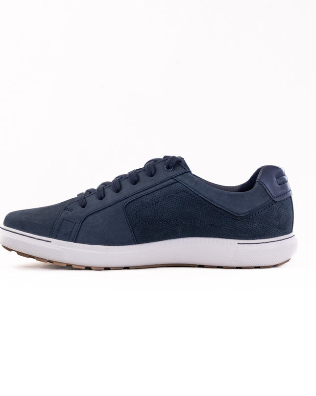Clarks Mapstone Lace (Men's) - Navy Nubuck