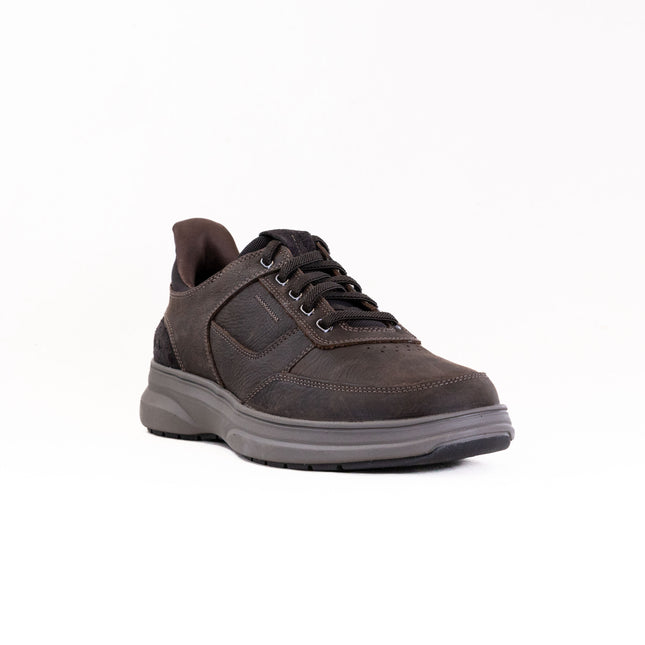 Clarks Mullan Easy (Men's) - Dark Brown Leather