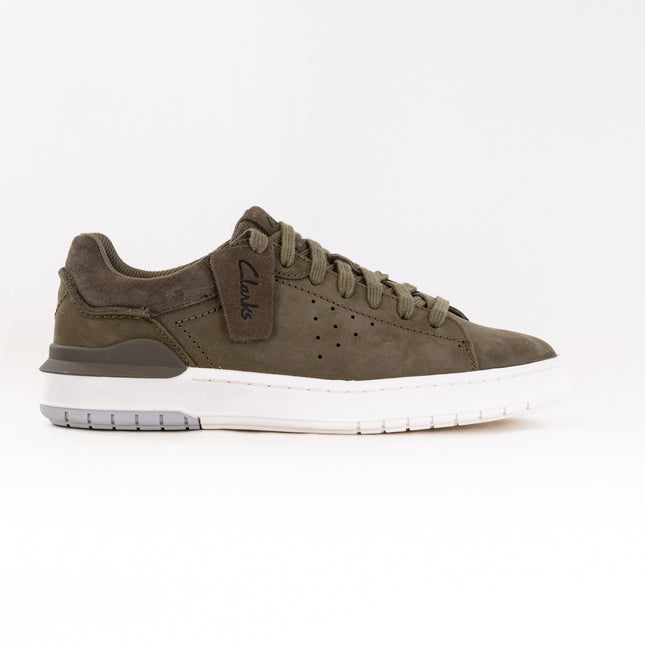 Clarks Courtlite 2 Run (Men's) - Olive Nubuck