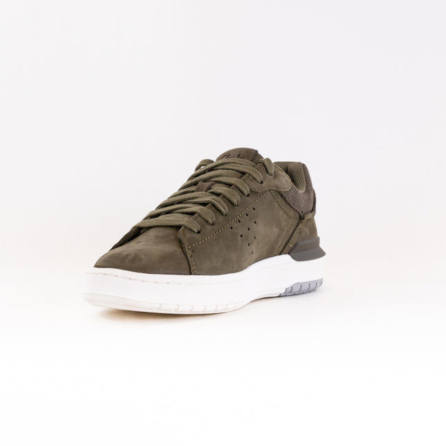 Clarks Courtlite 2 Run (Men's) - Olive Nubuck