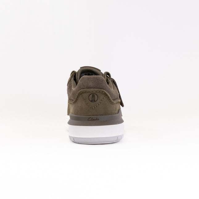 Clarks Courtlite 2 Run (Men's) - Olive Nubuck