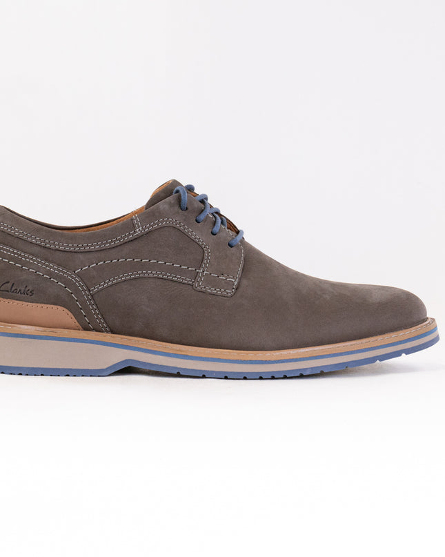 Clarks Monahan Plain Toe (Men's) - Grey Nubuck