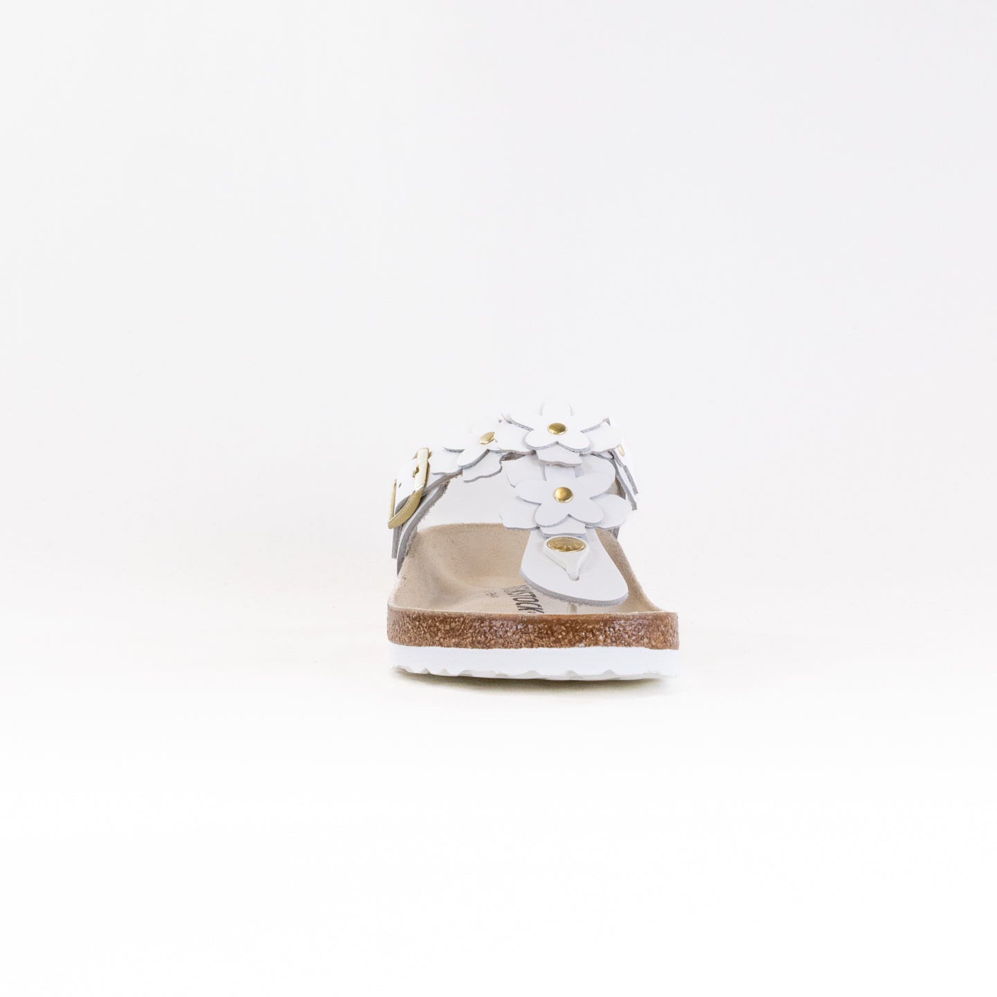 Birkenstock Gizeh Flower (Women's) - White Leather