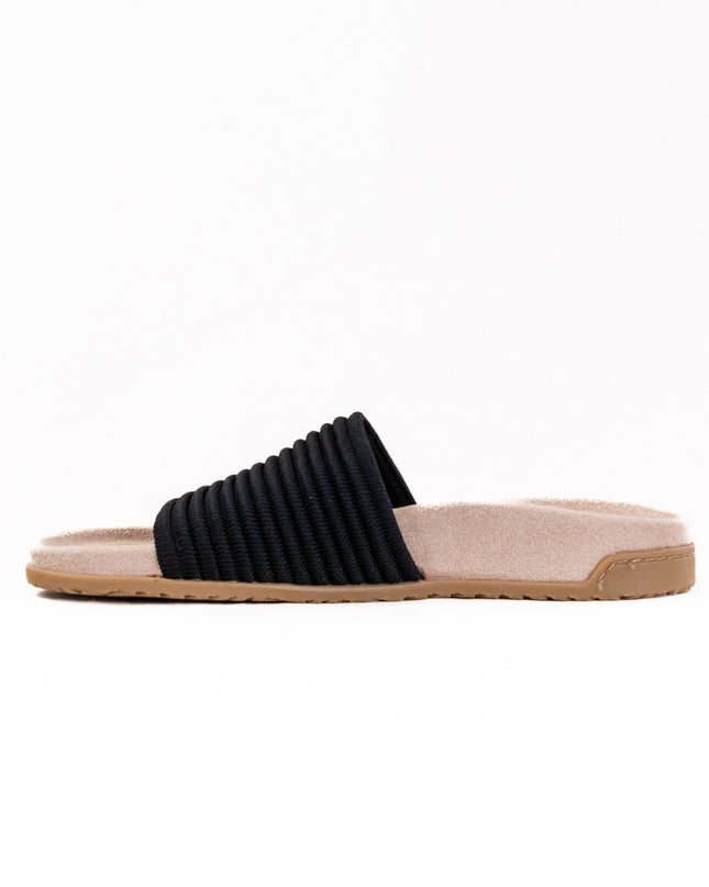 Vionic Evie Knit Slide Sandal (Women's) - Black
