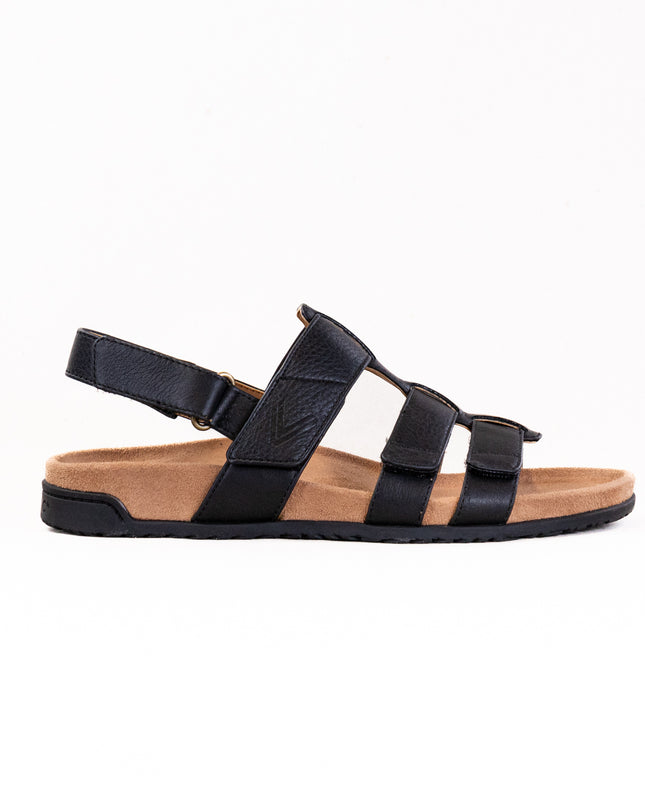Vionic Eureka Strappy Sandal (Women's) - Black Leather