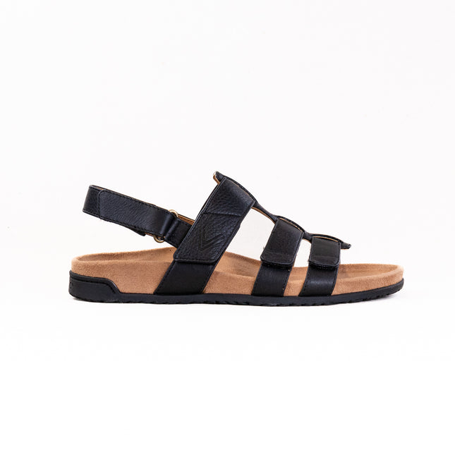 Vionic Eureka Strappy Sandal (Women's) - Black Leather