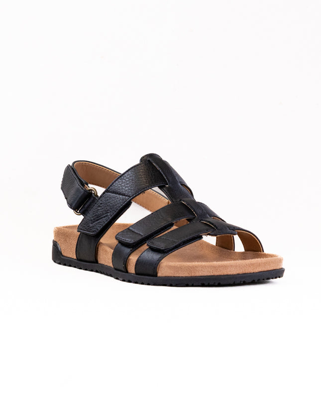 Vionic Eureka Strappy Sandal (Women's) - Black Leather