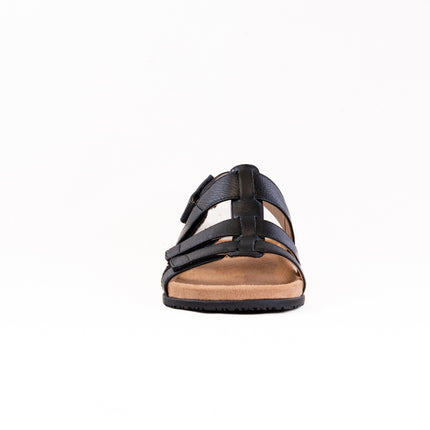 Vionic Eureka Strappy Sandal (Women's) - Black Leather