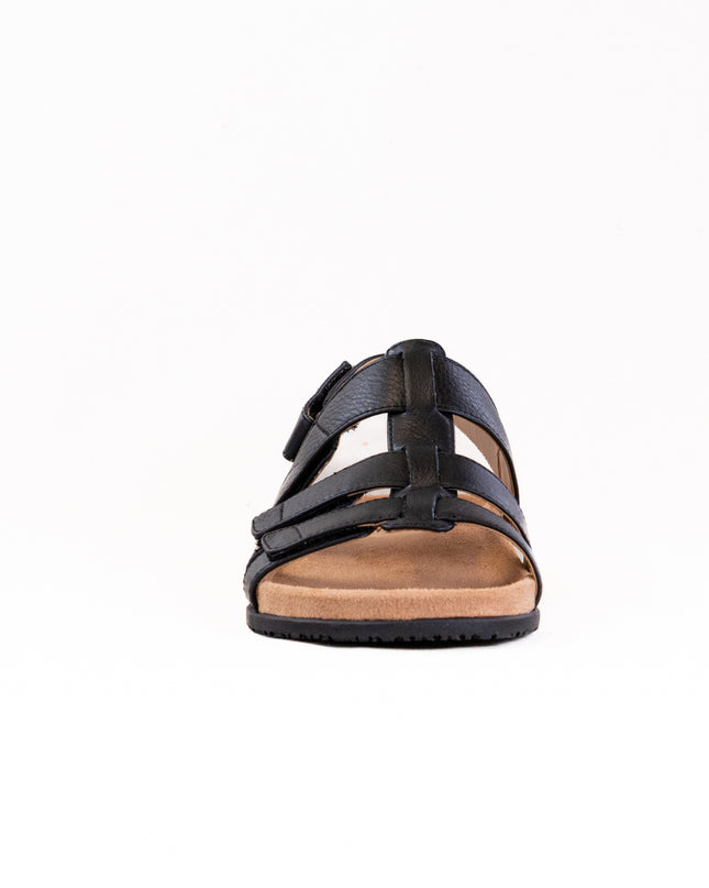 Vionic Eureka Strappy Sandal (Women's) - Black Leather