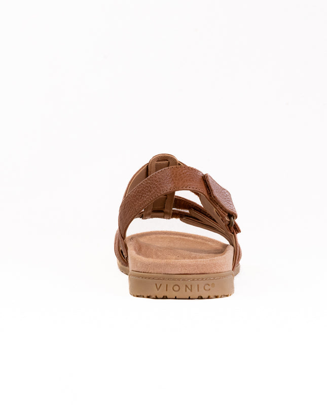Vionic Eureka Strappy Sandal (Women's) - Tan Leather