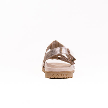 Vionic Eureka Strappy Sandal (Women's) - Bronze Leather
