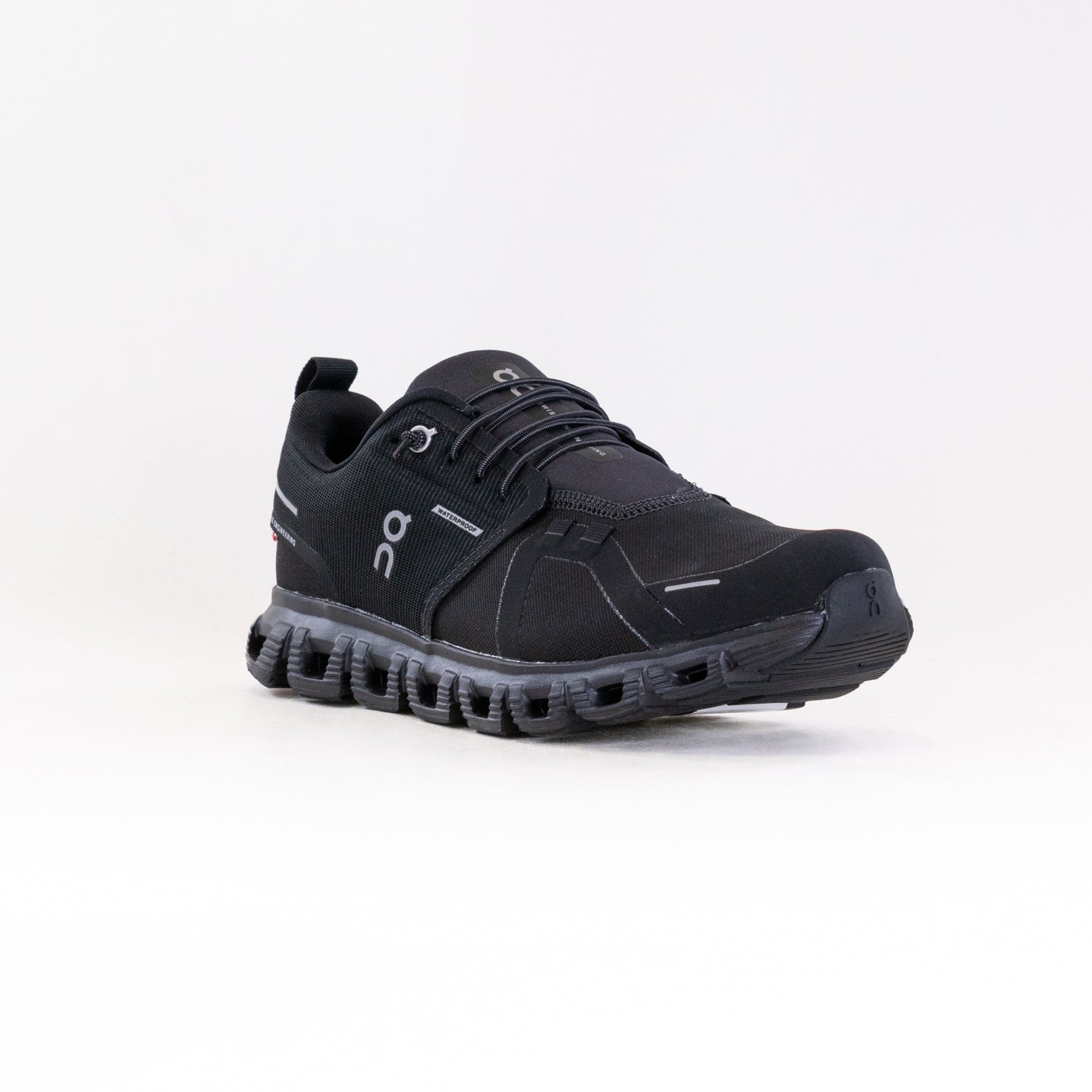 On Cloud 6 Waterproof (Women's) - Black/Black