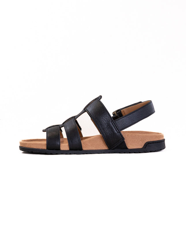 Vionic Eureka Strappy Sandal (Women's) - Black Leather