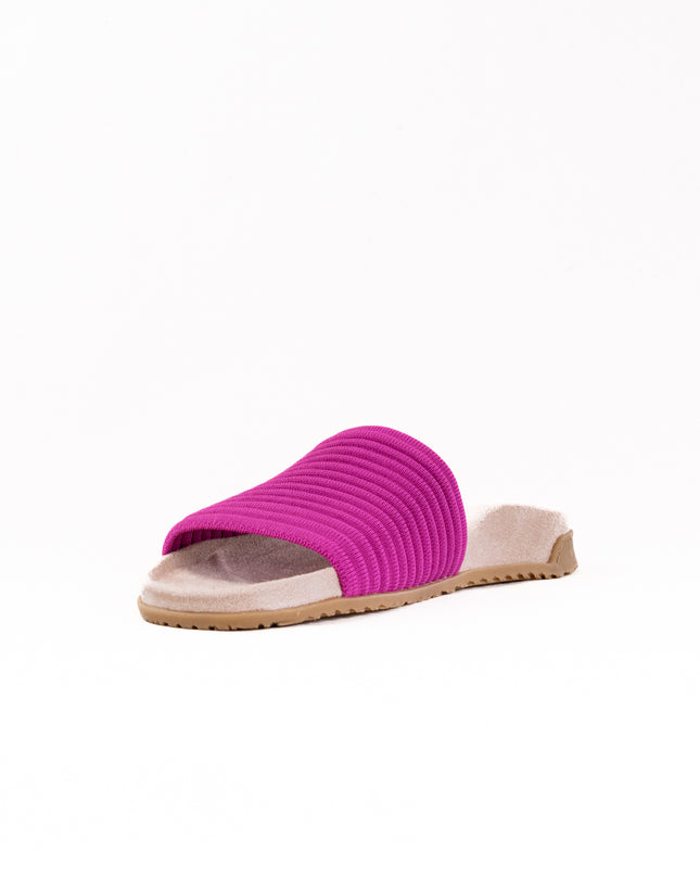Vionic Evie Knit Slide Sandal (Women's) - Dark Rose Violet