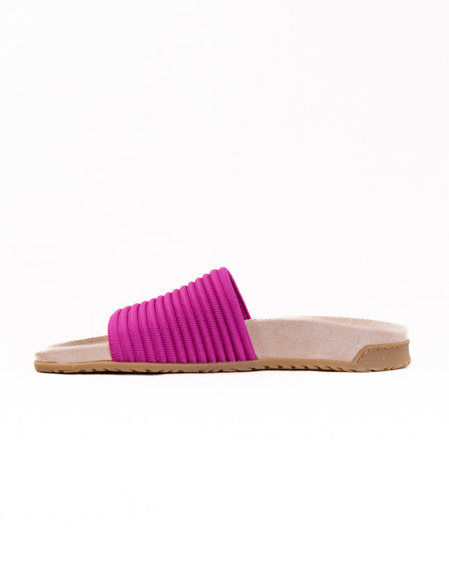 Vionic Evie Knit Slide Sandal (Women's) - Dark Rose Violet