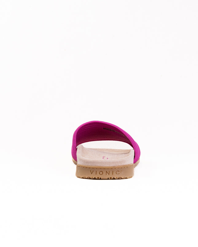 Vionic Evie Knit Slide Sandal (Women's) - Dark Rose Violet