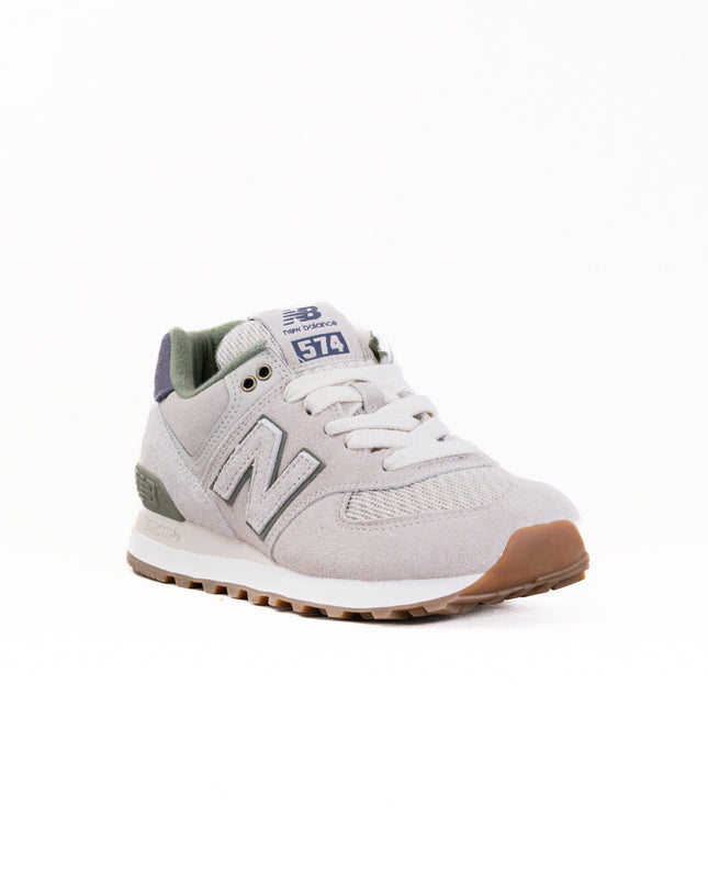 New Balance 574 (UNISEX) - Timberwolf/Dark Olivine