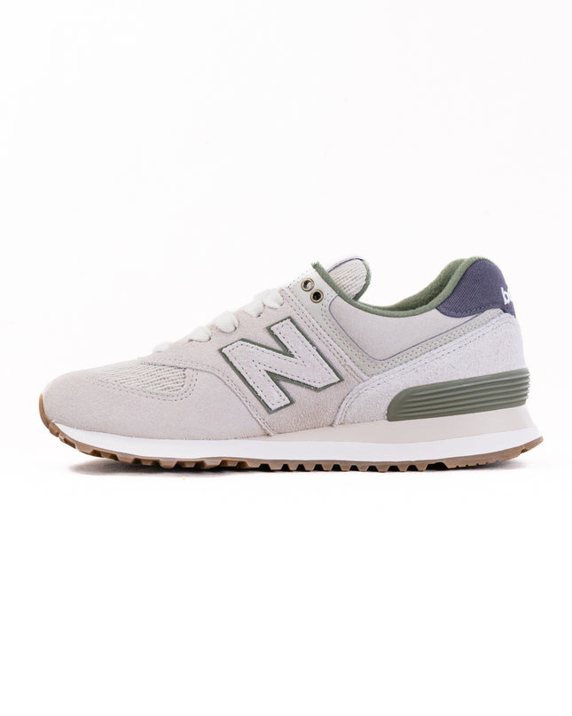 New Balance 574 (UNISEX) - Timberwolf/Dark Olivine