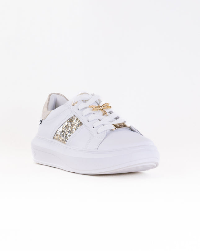 Rieker W1202 Adelia (Women's) - White/Gold Silver