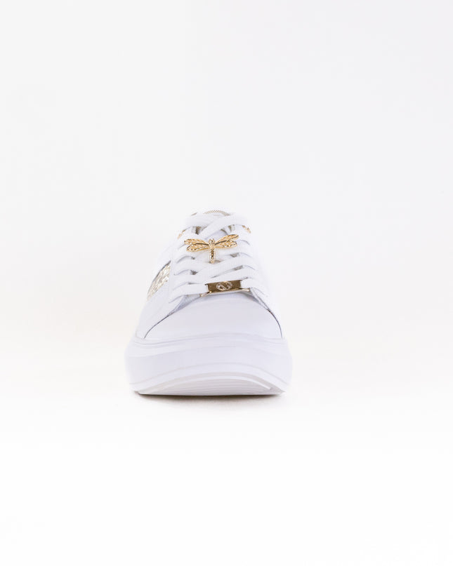 Rieker W1202 Adelia (Women's) - White/Gold Silver