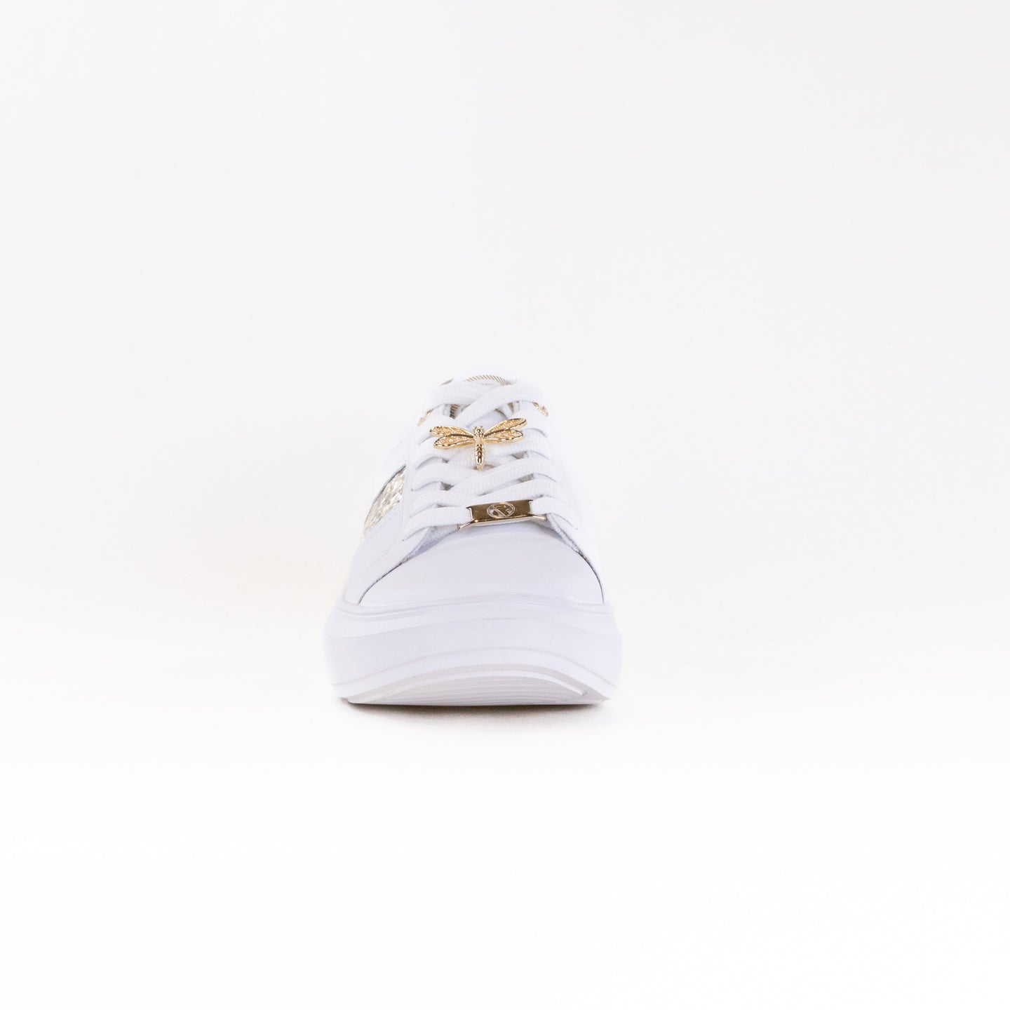 Rieker W1202 Adelia (Women's) - White/Gold Silver