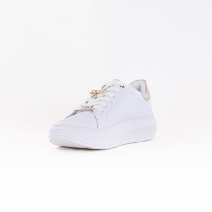 Rieker W1202 Adelia (Women's) - White/Gold Silver