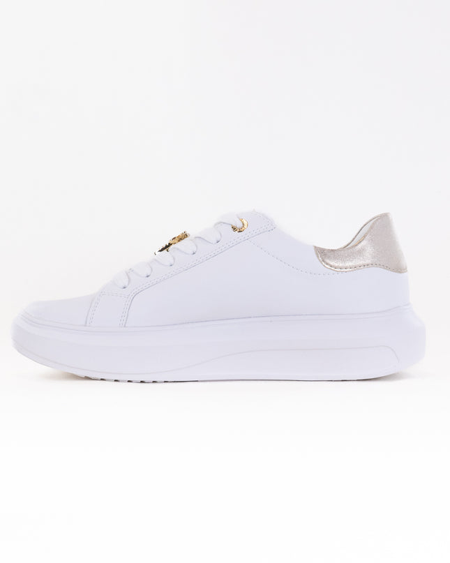 Rieker W1202 Adelia (Women's) - White/Gold Silver