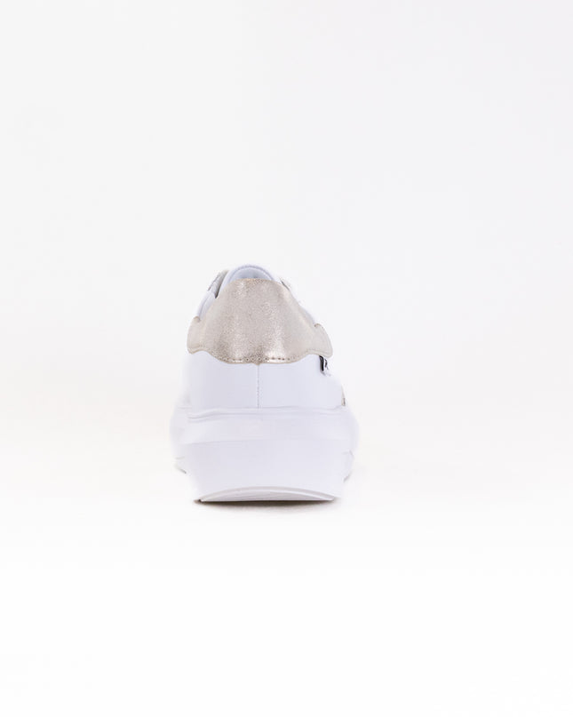 Rieker W1202 Adelia (Women's) - White/Gold Silver