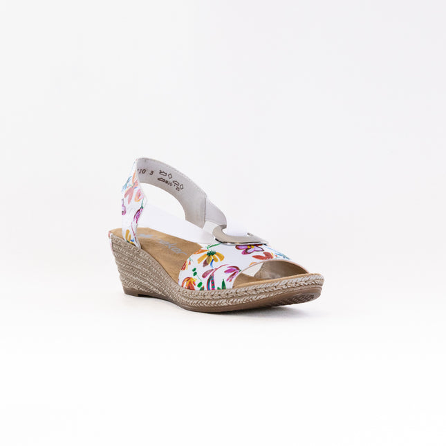 Rieker Fanni Sandal (Women's) - White Meadow