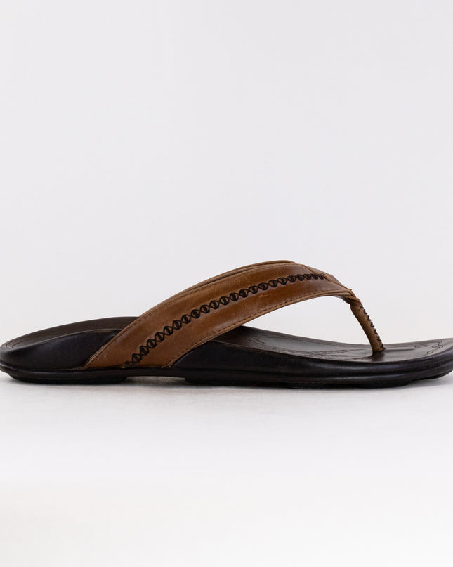 Olukai Mea Ola (Men's) - Tan/Dark Java
