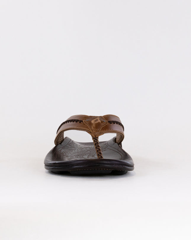 Olukai Mea Ola (Men's) - Tan/Dark Java