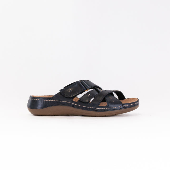 Clarks Cecily Slide (Women's) - Black Leather