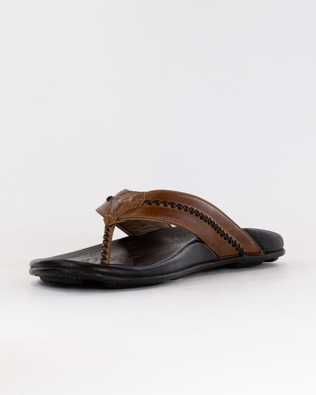 Olukai Mea Ola (Men's) - Tan/Dark Java