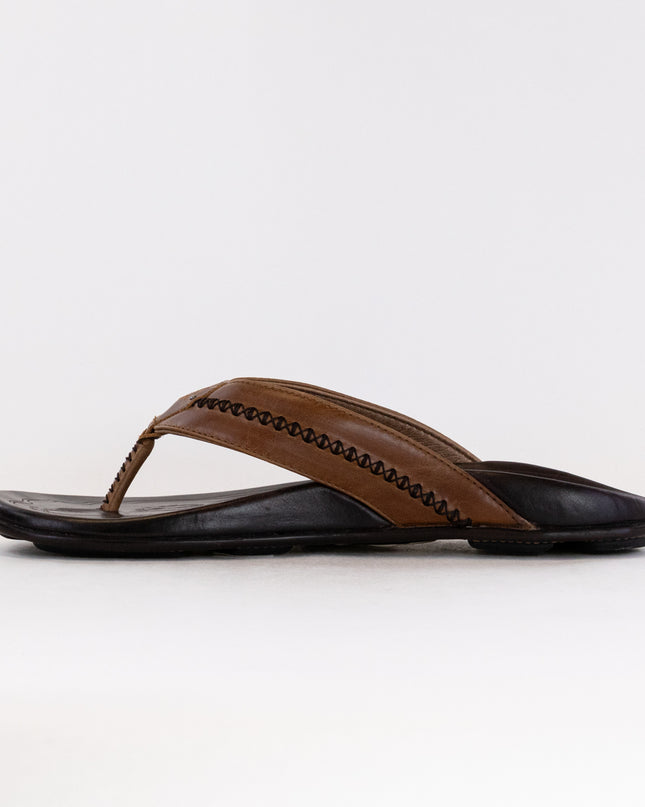 Olukai Mea Ola (Men's) - Tan/Dark Java