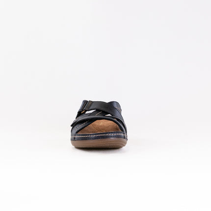 Clarks Cecily Slide (Women's) - Black Leather