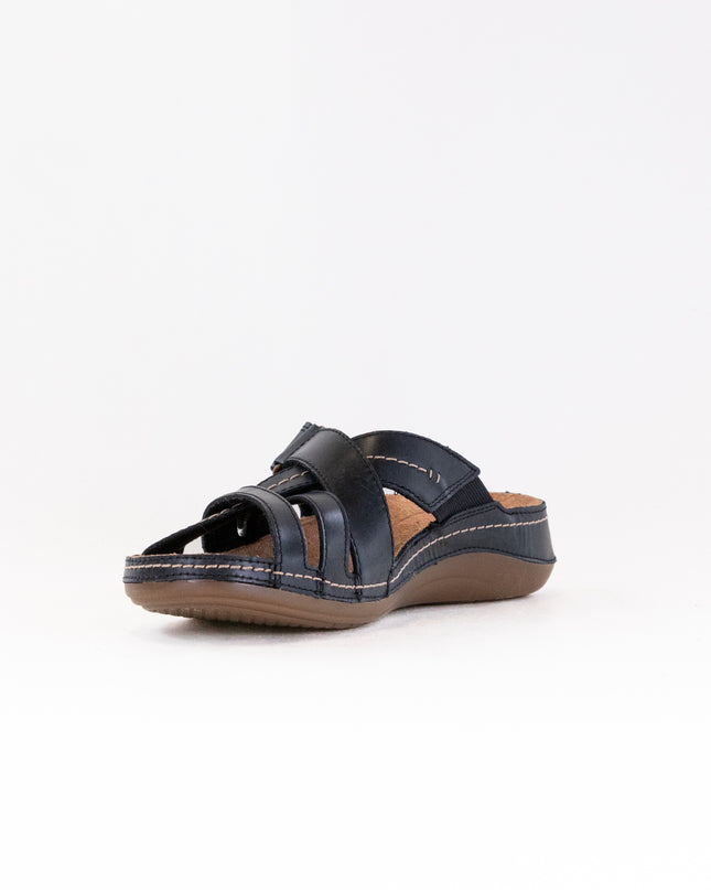 Clarks Cecily Slide (Women's) - Black Leather