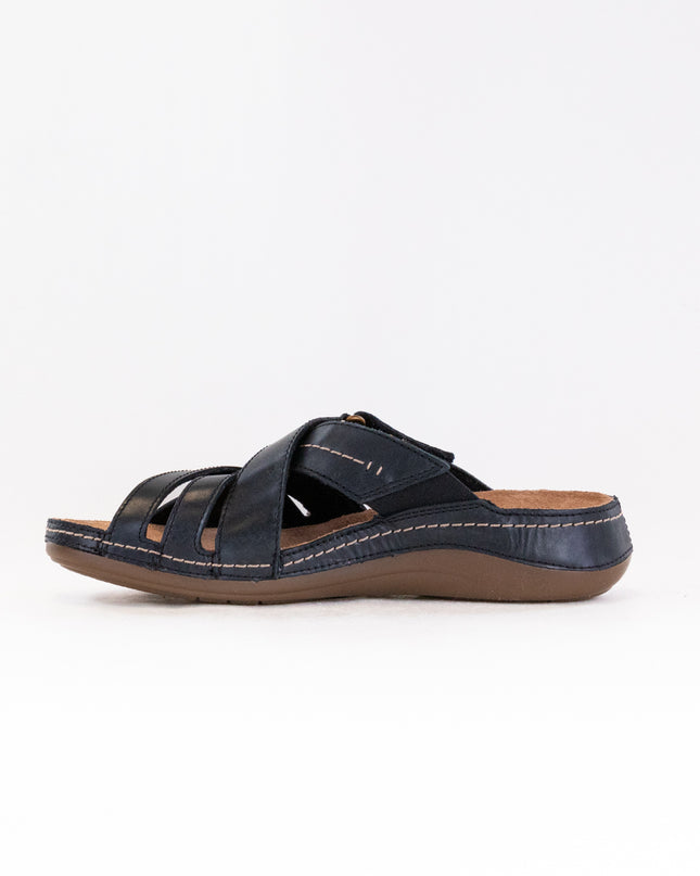 Clarks Cecily Slide (Women's) - Black Leather