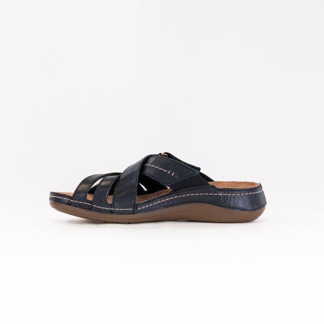 Clarks Cecily Slide (Women's) - Black Leather