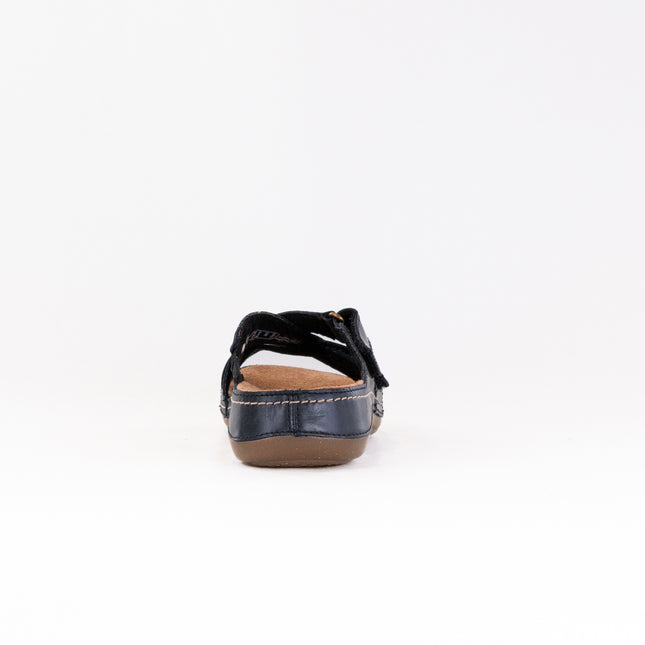 Clarks Cecily Slide (Women's) - Black Leather