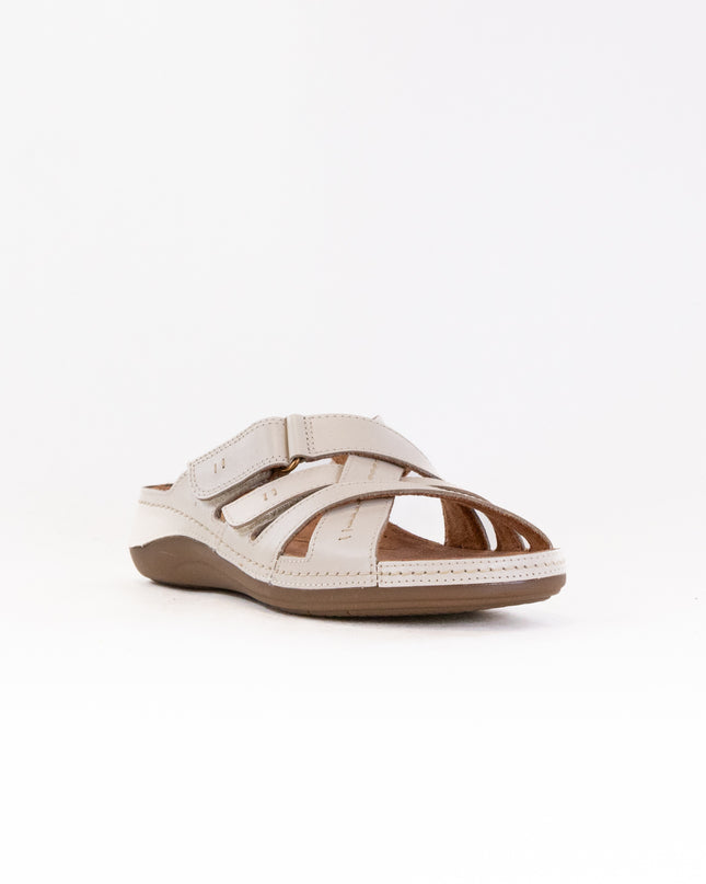 Clarks Cecily Slide (Women's) - Cream Leather