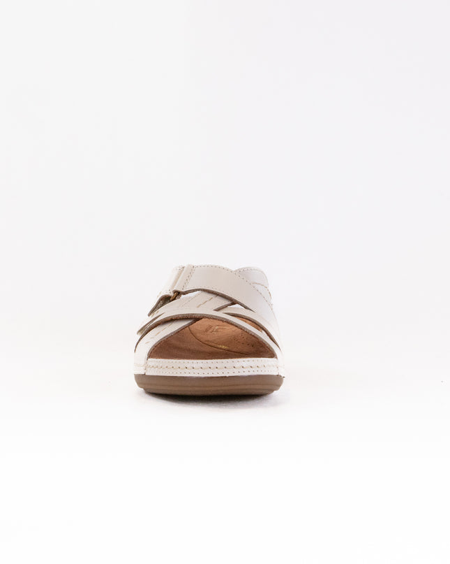 Clarks Cecily Slide (Women's) - Cream Leather