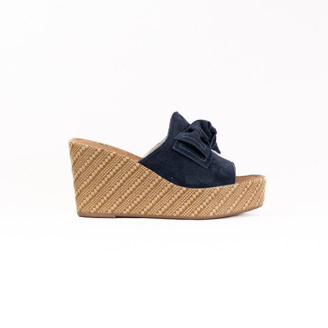 Spring Step Ellyn Woven (Women's) - Navy Suede