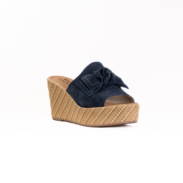 Spring Step Ellyn Woven (Women's) - Navy Suede