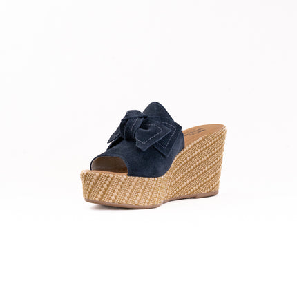 Spring Step Ellyn Woven (Women's) - Navy Suede