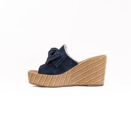 Spring Step Ellyn Woven (Women's) - Navy Suede
